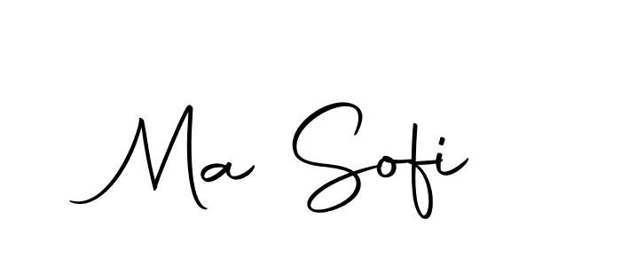 Create a beautiful signature design for name Ma Sofi. With this signature (Autography-DOLnW) fonts, you can make a handwritten signature for free. Ma Sofi signature style 10 images and pictures png