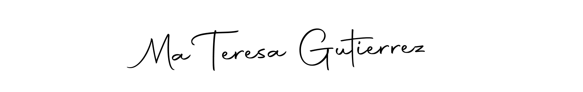 You should practise on your own different ways (Autography-DOLnW) to write your name (Ma Teresa Gutierrez) in signature. don't let someone else do it for you. Ma Teresa Gutierrez signature style 10 images and pictures png