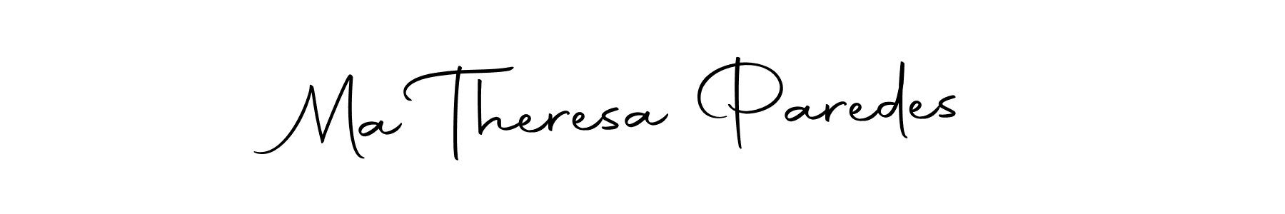 How to make Ma Theresa Paredes signature? Autography-DOLnW is a professional autograph style. Create handwritten signature for Ma Theresa Paredes name. Ma Theresa Paredes signature style 10 images and pictures png