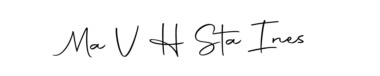 Use a signature maker to create a handwritten signature online. With this signature software, you can design (Autography-DOLnW) your own signature for name Ma V H Sta Ines. Ma V H Sta Ines signature style 10 images and pictures png