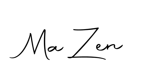 Create a beautiful signature design for name Ma Zen. With this signature (Autography-DOLnW) fonts, you can make a handwritten signature for free. Ma Zen signature style 10 images and pictures png