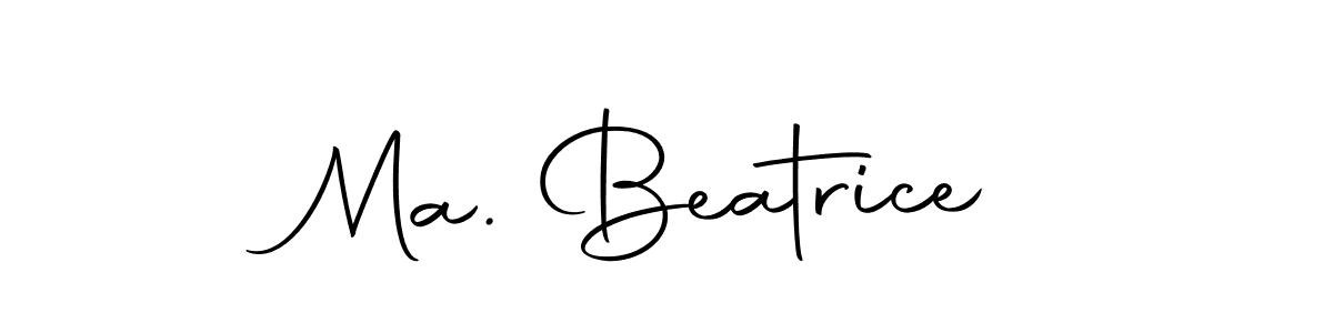 Ma. Beatrice stylish signature style. Best Handwritten Sign (Autography-DOLnW) for my name. Handwritten Signature Collection Ideas for my name Ma. Beatrice. Ma. Beatrice signature style 10 images and pictures png