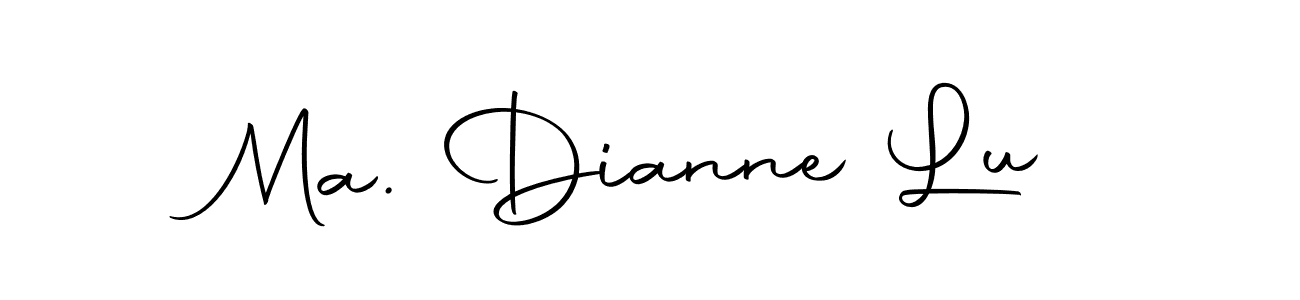 Also we have Ma. Dianne Lu name is the best signature style. Create professional handwritten signature collection using Autography-DOLnW autograph style. Ma. Dianne Lu signature style 10 images and pictures png