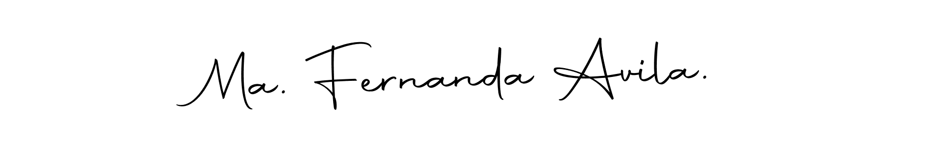 Create a beautiful signature design for name Ma. Fernanda Avila.. With this signature (Autography-DOLnW) fonts, you can make a handwritten signature for free. Ma. Fernanda Avila. signature style 10 images and pictures png