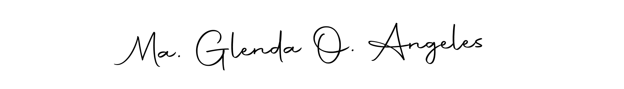 Make a beautiful signature design for name Ma. Glenda O. Angeles. With this signature (Autography-DOLnW) style, you can create a handwritten signature for free. Ma. Glenda O. Angeles signature style 10 images and pictures png