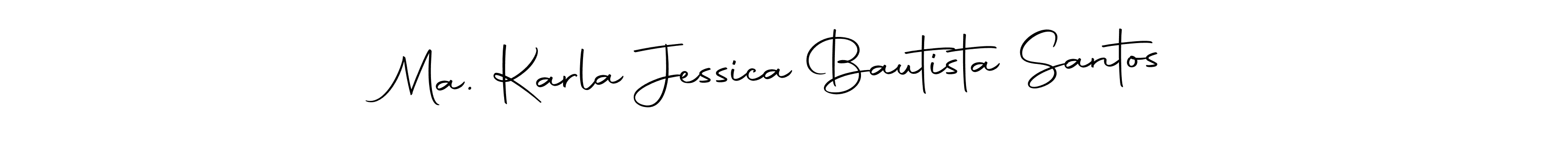 Make a beautiful signature design for name Ma. Karla Jessica Bautista Santos. Use this online signature maker to create a handwritten signature for free. Ma. Karla Jessica Bautista Santos signature style 10 images and pictures png