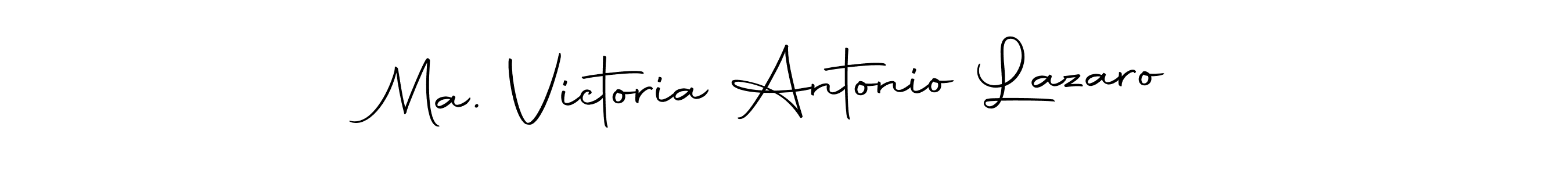 Design your own signature with our free online signature maker. With this signature software, you can create a handwritten (Autography-DOLnW) signature for name Ma. Victoria Antonio Lazaro. Ma. Victoria Antonio Lazaro signature style 10 images and pictures png