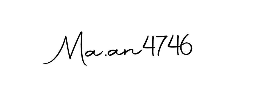 How to make Ma.an4746 name signature. Use Autography-DOLnW style for creating short signs online. This is the latest handwritten sign. Ma.an4746 signature style 10 images and pictures png