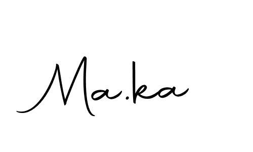 How to make Ma.ka name signature. Use Autography-DOLnW style for creating short signs online. This is the latest handwritten sign. Ma.ka signature style 10 images and pictures png