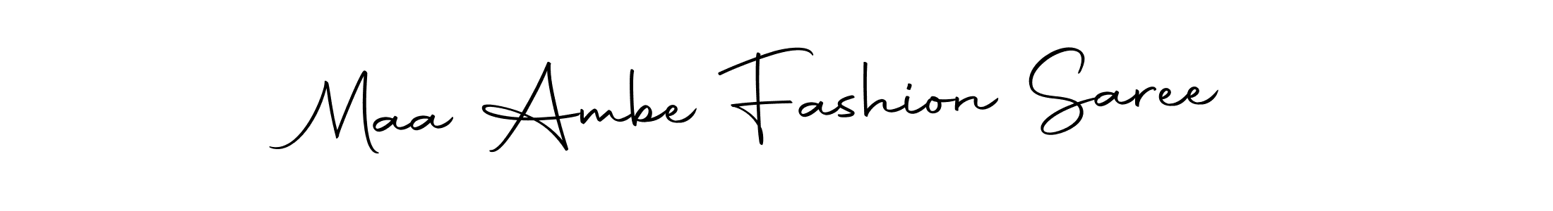 Use a signature maker to create a handwritten signature online. With this signature software, you can design (Autography-DOLnW) your own signature for name Maa Ambe Fashion Saree. Maa Ambe Fashion Saree signature style 10 images and pictures png