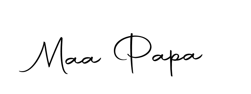 The best way (Autography-DOLnW) to make a short signature is to pick only two or three words in your name. The name Maa Papa include a total of six letters. For converting this name. Maa Papa signature style 10 images and pictures png
