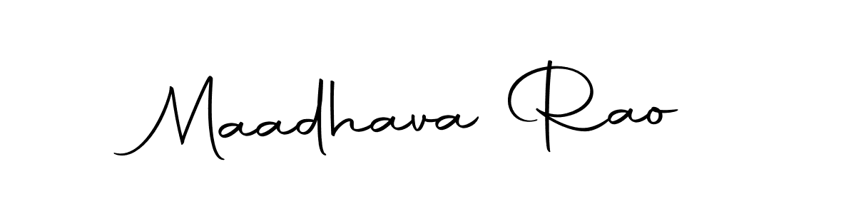 Use a signature maker to create a handwritten signature online. With this signature software, you can design (Autography-DOLnW) your own signature for name Maadhava Rao. Maadhava Rao signature style 10 images and pictures png