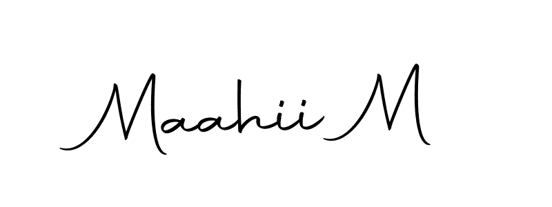Similarly Autography-DOLnW is the best handwritten signature design. Signature creator online .You can use it as an online autograph creator for name Maahii M. Maahii M signature style 10 images and pictures png