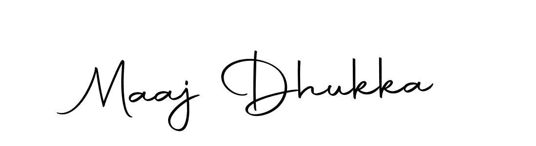 Create a beautiful signature design for name Maaj Dhukka. With this signature (Autography-DOLnW) fonts, you can make a handwritten signature for free. Maaj Dhukka signature style 10 images and pictures png