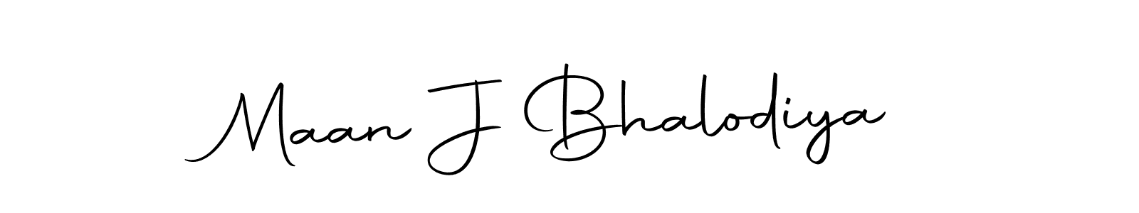 Design your own signature with our free online signature maker. With this signature software, you can create a handwritten (Autography-DOLnW) signature for name Maan J Bhalodiya. Maan J Bhalodiya signature style 10 images and pictures png