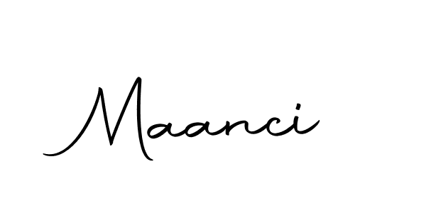 Use a signature maker to create a handwritten signature online. With this signature software, you can design (Autography-DOLnW) your own signature for name Maanci. Maanci signature style 10 images and pictures png