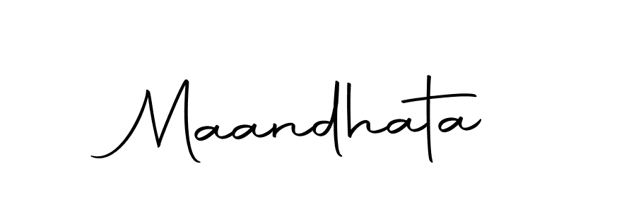 Use a signature maker to create a handwritten signature online. With this signature software, you can design (Autography-DOLnW) your own signature for name Maandhata. Maandhata signature style 10 images and pictures png