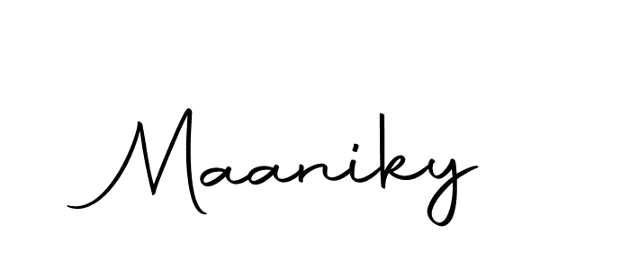 Create a beautiful signature design for name Maaniky. With this signature (Autography-DOLnW) fonts, you can make a handwritten signature for free. Maaniky signature style 10 images and pictures png