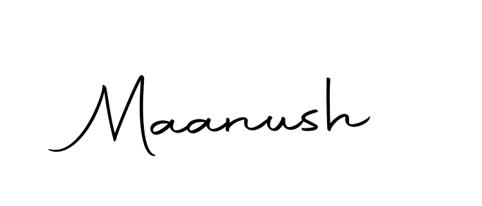 Make a beautiful signature design for name Maanush. With this signature (Autography-DOLnW) style, you can create a handwritten signature for free. Maanush signature style 10 images and pictures png