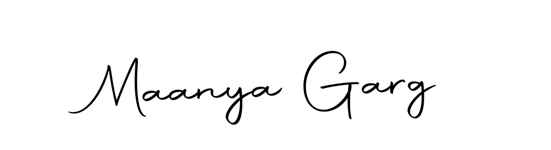 Make a beautiful signature design for name Maanya Garg. Use this online signature maker to create a handwritten signature for free. Maanya Garg signature style 10 images and pictures png