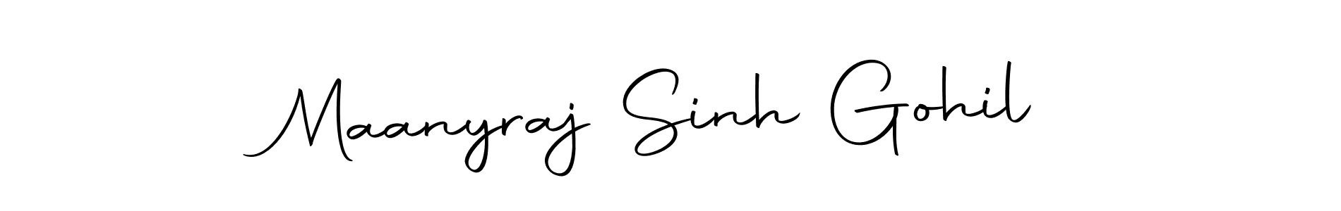 if you are searching for the best signature style for your name Maanyraj Sinh Gohil. so please give up your signature search. here we have designed multiple signature styles  using Autography-DOLnW. Maanyraj Sinh Gohil signature style 10 images and pictures png