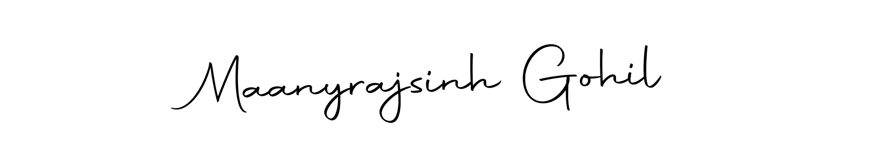 This is the best signature style for the Maanyrajsinh Gohil name. Also you like these signature font (Autography-DOLnW). Mix name signature. Maanyrajsinh Gohil signature style 10 images and pictures png
