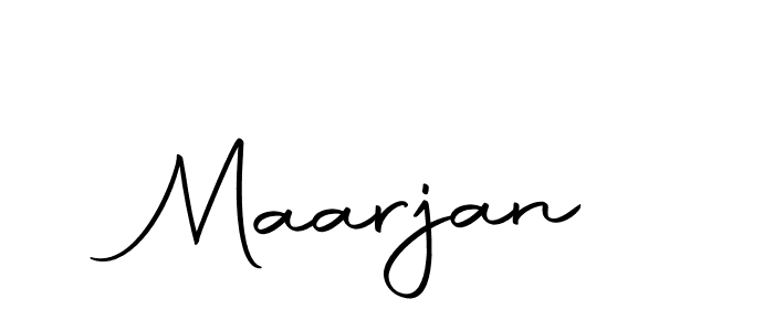 Design your own signature with our free online signature maker. With this signature software, you can create a handwritten (Autography-DOLnW) signature for name Maarjan. Maarjan signature style 10 images and pictures png