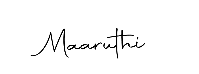 Design your own signature with our free online signature maker. With this signature software, you can create a handwritten (Autography-DOLnW) signature for name Maaruthi. Maaruthi signature style 10 images and pictures png