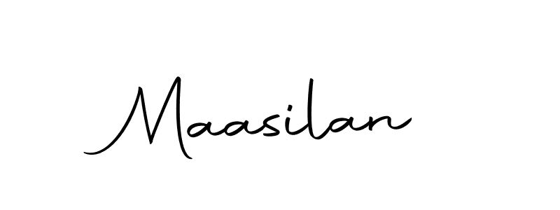 How to make Maasilan name signature. Use Autography-DOLnW style for creating short signs online. This is the latest handwritten sign. Maasilan signature style 10 images and pictures png