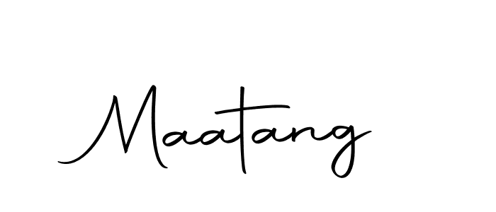 Design your own signature with our free online signature maker. With this signature software, you can create a handwritten (Autography-DOLnW) signature for name Maatang. Maatang signature style 10 images and pictures png