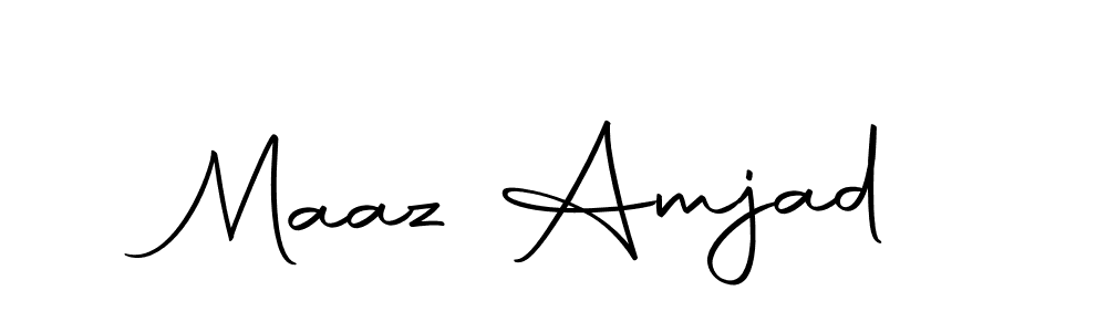 Similarly Autography-DOLnW is the best handwritten signature design. Signature creator online .You can use it as an online autograph creator for name Maaz Amjad. Maaz Amjad signature style 10 images and pictures png