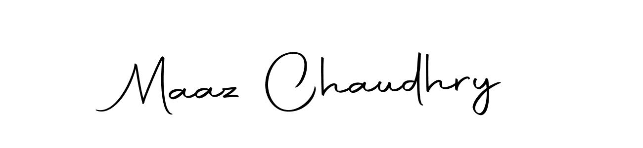 Use a signature maker to create a handwritten signature online. With this signature software, you can design (Autography-DOLnW) your own signature for name Maaz Chaudhry. Maaz Chaudhry signature style 10 images and pictures png