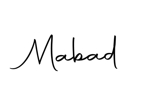 Use a signature maker to create a handwritten signature online. With this signature software, you can design (Autography-DOLnW) your own signature for name Mabad. Mabad signature style 10 images and pictures png