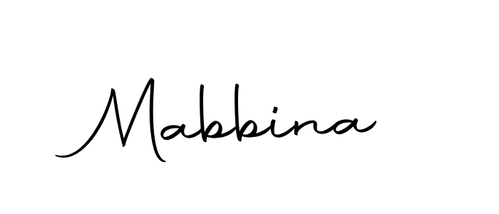 Mabbina stylish signature style. Best Handwritten Sign (Autography-DOLnW) for my name. Handwritten Signature Collection Ideas for my name Mabbina. Mabbina signature style 10 images and pictures png