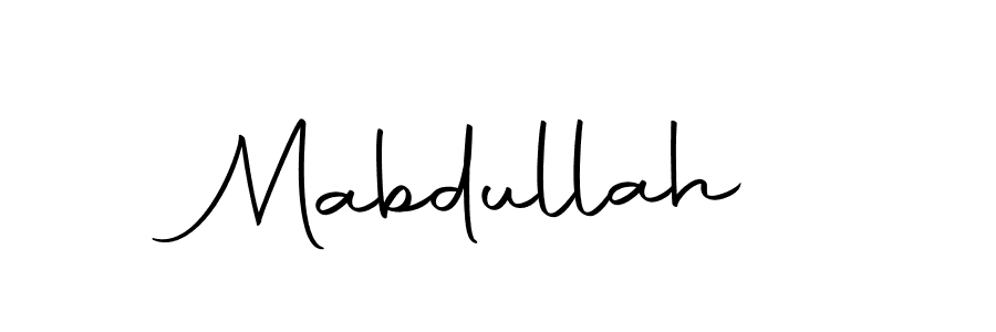 Use a signature maker to create a handwritten signature online. With this signature software, you can design (Autography-DOLnW) your own signature for name Mabdullah. Mabdullah signature style 10 images and pictures png