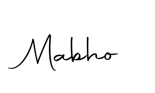 Use a signature maker to create a handwritten signature online. With this signature software, you can design (Autography-DOLnW) your own signature for name Mabho. Mabho signature style 10 images and pictures png