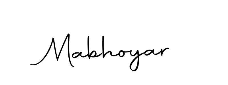 Design your own signature with our free online signature maker. With this signature software, you can create a handwritten (Autography-DOLnW) signature for name Mabhoyar. Mabhoyar signature style 10 images and pictures png