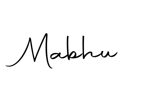 How to make Mabhu signature? Autography-DOLnW is a professional autograph style. Create handwritten signature for Mabhu name. Mabhu signature style 10 images and pictures png