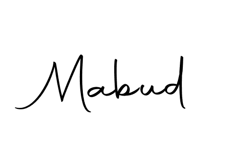Design your own signature with our free online signature maker. With this signature software, you can create a handwritten (Autography-DOLnW) signature for name Mabud. Mabud signature style 10 images and pictures png