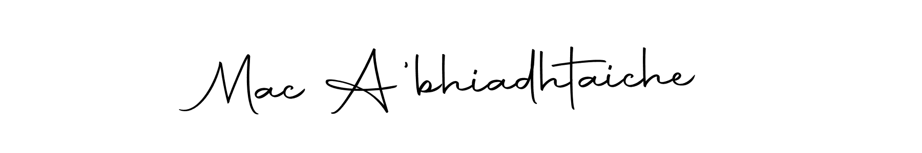 You can use this online signature creator to create a handwritten signature for the name Mac A'bhiadhtaiche. This is the best online autograph maker. Mac A'bhiadhtaiche signature style 10 images and pictures png