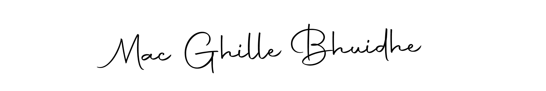 Design your own signature with our free online signature maker. With this signature software, you can create a handwritten (Autography-DOLnW) signature for name Mac Ghille Bhuidhe. Mac Ghille Bhuidhe signature style 10 images and pictures png