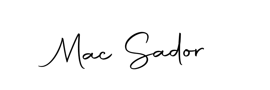 How to make Mac Sador name signature. Use Autography-DOLnW style for creating short signs online. This is the latest handwritten sign. Mac Sador signature style 10 images and pictures png