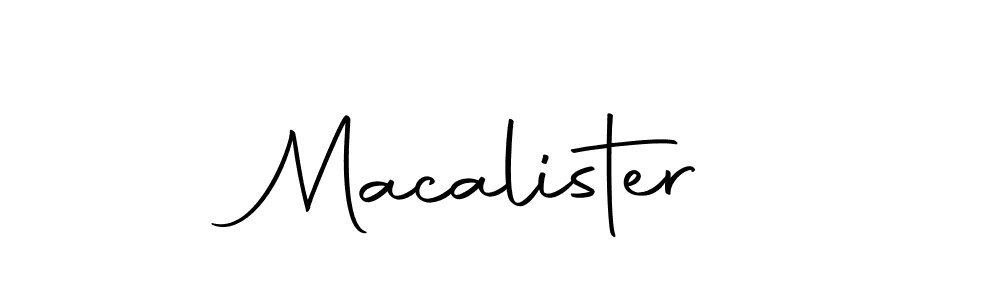 Create a beautiful signature design for name Macalister. With this signature (Autography-DOLnW) fonts, you can make a handwritten signature for free. Macalister signature style 10 images and pictures png