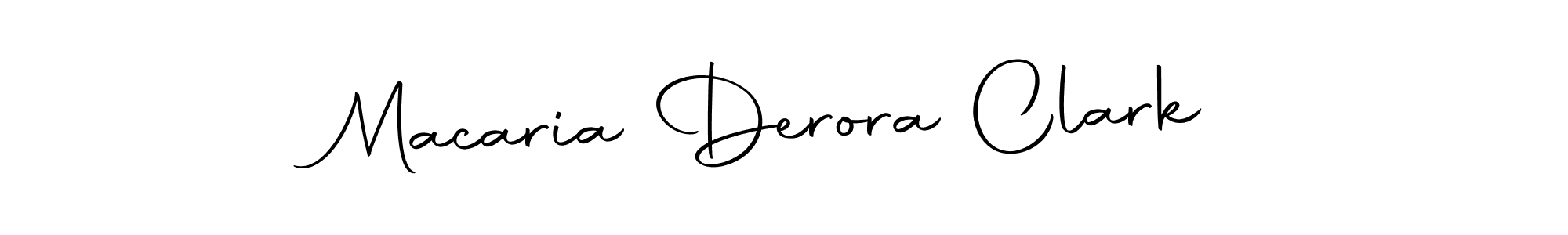 Also You can easily find your signature by using the search form. We will create Macaria Derora Clark name handwritten signature images for you free of cost using Autography-DOLnW sign style. Macaria Derora Clark signature style 10 images and pictures png