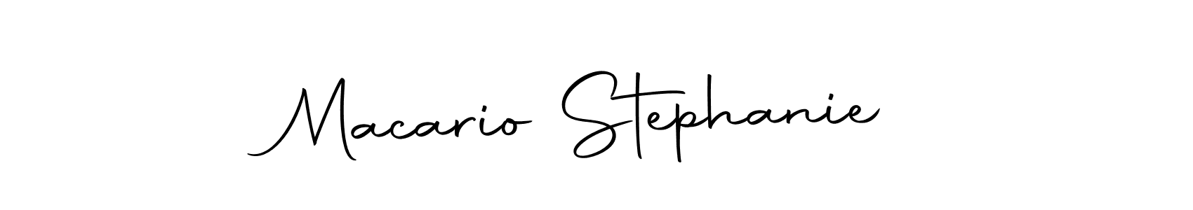 The best way (Autography-DOLnW) to make a short signature is to pick only two or three words in your name. The name Macario Stephanie include a total of six letters. For converting this name. Macario Stephanie signature style 10 images and pictures png