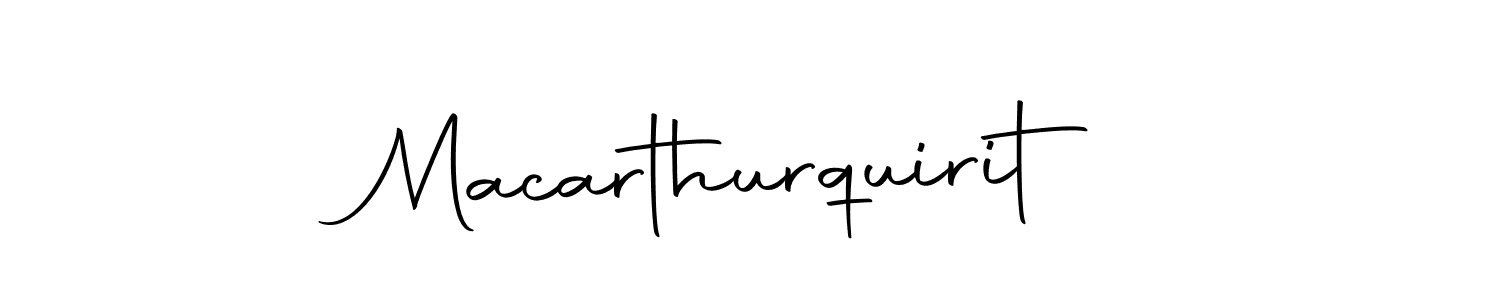 You should practise on your own different ways (Autography-DOLnW) to write your name (Macarthurquirit) in signature. don't let someone else do it for you. Macarthurquirit signature style 10 images and pictures png