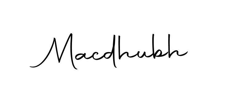Use a signature maker to create a handwritten signature online. With this signature software, you can design (Autography-DOLnW) your own signature for name Macdhubh. Macdhubh signature style 10 images and pictures png