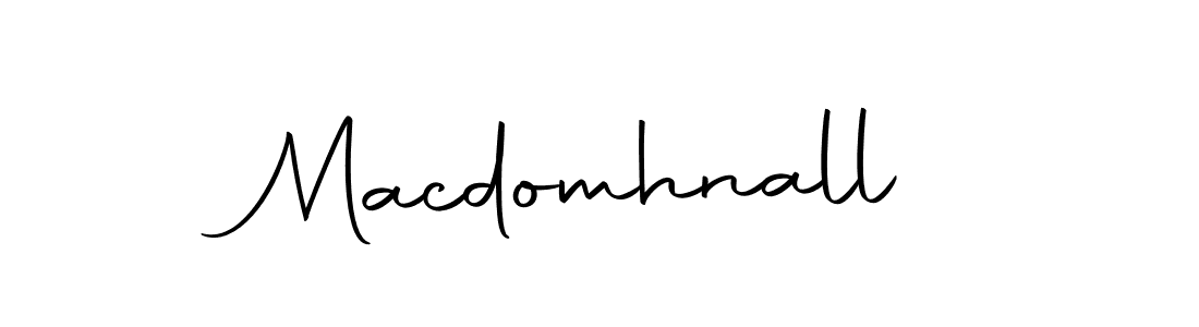 Design your own signature with our free online signature maker. With this signature software, you can create a handwritten (Autography-DOLnW) signature for name Macdomhnall. Macdomhnall signature style 10 images and pictures png