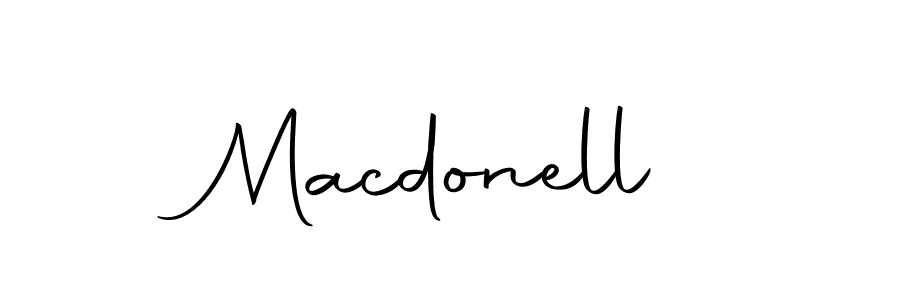 Design your own signature with our free online signature maker. With this signature software, you can create a handwritten (Autography-DOLnW) signature for name Macdonell. Macdonell signature style 10 images and pictures png