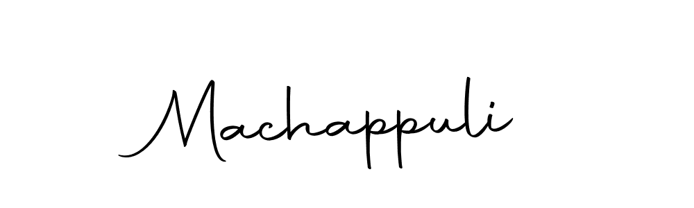 Machappuli stylish signature style. Best Handwritten Sign (Autography-DOLnW) for my name. Handwritten Signature Collection Ideas for my name Machappuli. Machappuli signature style 10 images and pictures png
